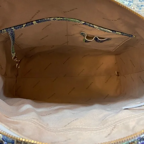 Brahmin Large Duxbury Satchel Green Viper Melbourne Handbag NWT - Picture 4 of 6